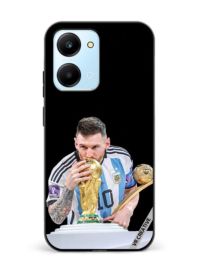 VR CREATIVE Protective Case Cover For Honor Play7T Messi Design Multicolour - Image 1