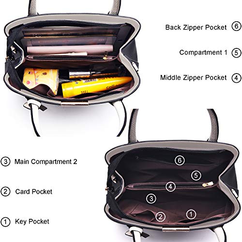 COCIFER Purses and Handbags for Women Fashion Leather Top Handle Satchel Shoulder Tote Bags - Image 5