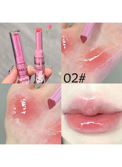 LuckNest 3 Colors Jelly Lipstick Gift Set, Tinted Heart Shape Lip Stain Lip Gloss, Mirror Hydrating Jelly Love Lipstick, Moisturizing Tinted Lip Balm, Vivid Color Glossy Lip Makeup for Girls (A)  - Image 4