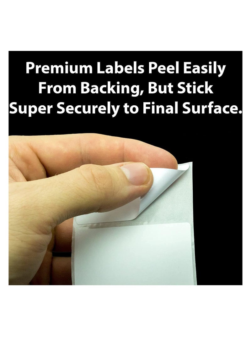 ECVV ملصقات حرارية قابلة للطباعة ذاتية اللصق من ECVV، 2 × 1.18 بوصة، ورق باركود، عنوان، شحن، بريد، طوابع فارغة، 2 لفة، 1000 ملصق/لفة، 50 مم × 30 مم، أبيض، ThermalP 5030 2 - Image 5