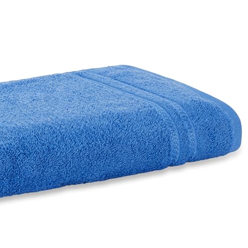 Welspun 100% Cotton Quick Dry Bath Towel | High Absorbency Super Soft, Fast Drying Towels for Bath | 380 GSM Large Size 1 Piece Bath Towel for Men and Women | Sized 70cm X 137cm Navy Blue - Image 3