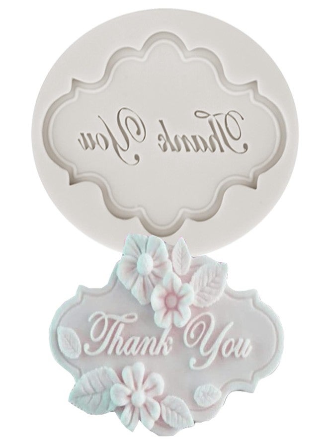 MINFEIDMS Thank You Silicone Fondant Molds For Cake Decorating Cupcake Topper Candy Chocolate Gum Paste Polymer Clay - Image 1