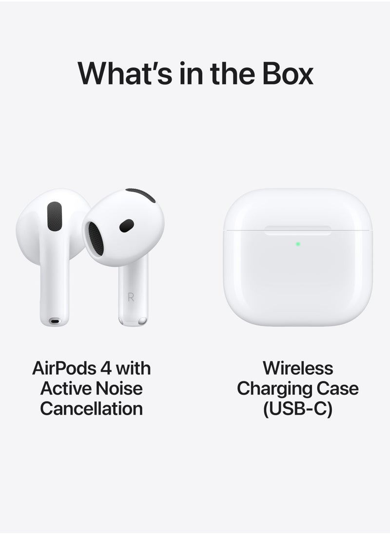 Generic - AirPods 4 Wireless Earbuds, Bluetooth Headphones, with Active Noise Cancellation, Adaptive Audio, Transparency Mode, Personalized Spatial Audio, USB-C Charging Case, Wireless Charging - Image 1