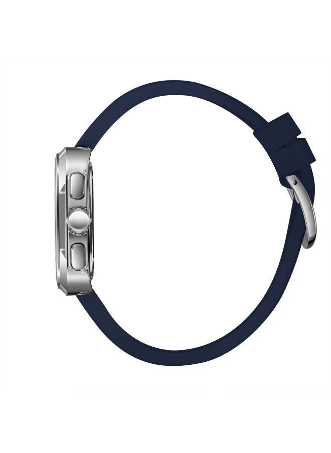 Lee Cooper - Lee Cooper Men's Watch, Multi Function Display and Silicone Strap - LC08012.399, Dark Blue - Image 1