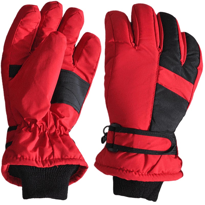 IZUS Kids Winter-Ski-Gloves Cold-Weather-Mittens Snowboard-Gloves Water-Repellent Thicken-Warm Youth-Girl-Boy 10-15 Years - Image 1