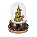 Roman Santa in Sleigh with Reindeer Flying Around Christmas Tree Musical Snow Globe Glitterdome - 8" Tall 120MM - Plays - Image 2