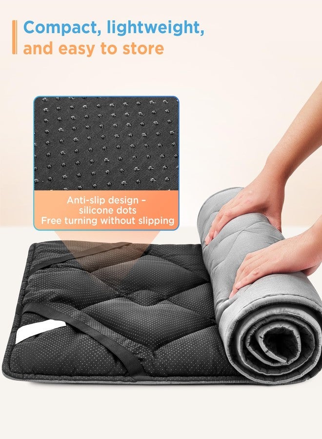 كينغ كامب مرتبة سرير كينج كامب للتخييم، مرتبة سميكة للغاية ومنتفخة، مرتبة نوم ناعمة وخفيفة الوزن محمولة للاستخدام في الهواء الطلق والمشي لمسافات طويلة، 75 بوصة × 25 بوصة، رمادي - Image 4