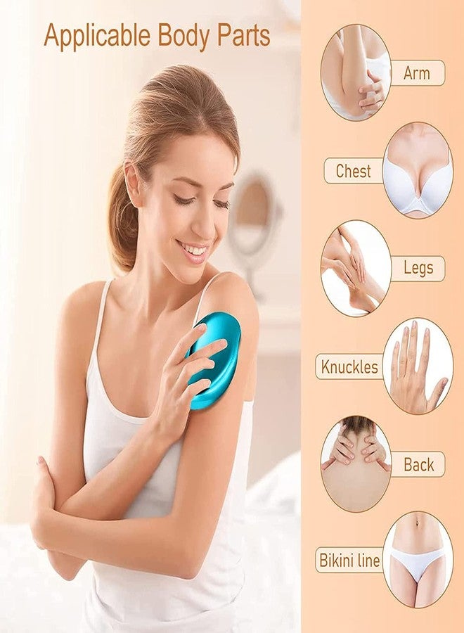 MSA Body Hair Eraser Crystal Hair Remover Crystal Painless Unisex Painless Hair Removal Tool & Skin Exfoliator Painless Exfoliation Magic Hair Removal Stone Washable Crystal Hair Remover Tool - Image 3