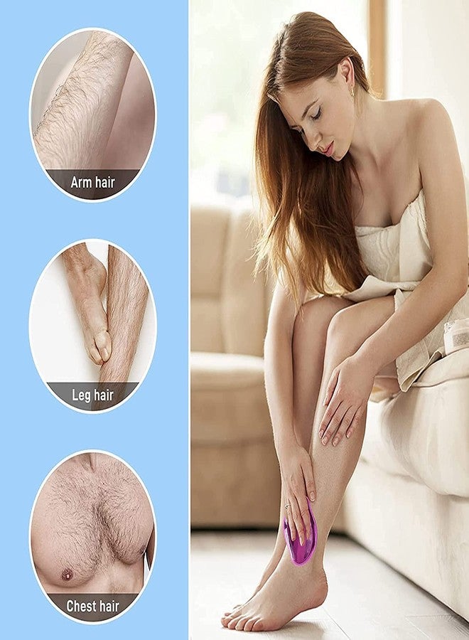 MSA Body Hair Eraser Crystal Hair Remover Crystal Painless Unisex Painless Hair Removal Tool & Skin Exfoliator Painless Exfoliation Magic Hair Removal Stone Washable Crystal Hair Remover Tool - Image 4