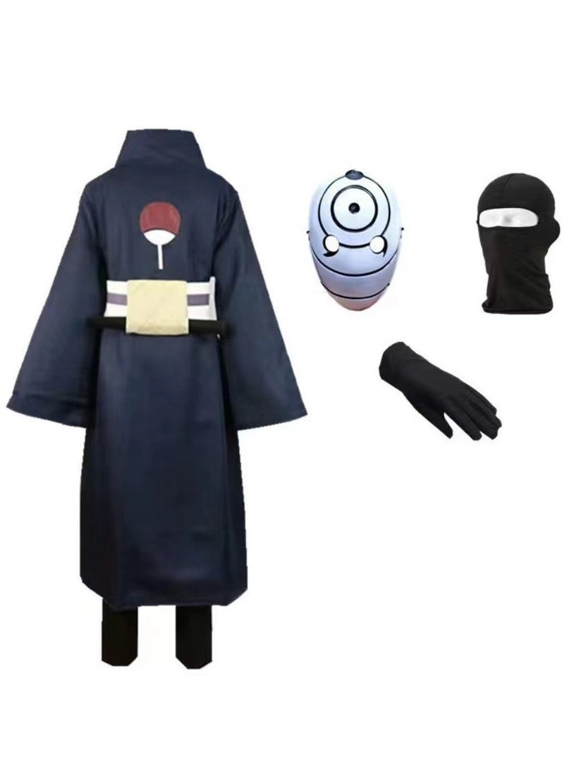أنيمي ناروتو أوتشيها أوبيتو أكاتسوكي كوسبلاي زي هالوين مجموعة كاملة مع إكسسوارات - Image 1