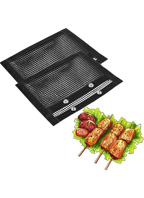 2 Barbecue Bags,Non-stick Barbecue Bags,Vegetable Barbecue Bags,Barbecue Tools on Electric Barbecue Grills for Outdoor Charcoal/Gas Electric Barbecue Grills