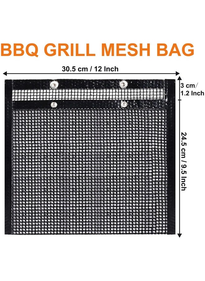 2 Barbecue Bags,Non-stick Barbecue Bags,Vegetable Barbecue Bags,Barbecue Tools on Electric Barbecue Grills for Outdoor Charcoal/Gas Electric Barbecue Grills
