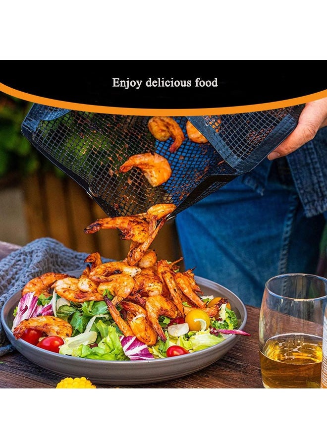 2 Barbecue Bags,Non-stick Barbecue Bags,Vegetable Barbecue Bags,Barbecue Tools on Electric Barbecue Grills for Outdoor Charcoal/Gas Electric Barbecue Grills