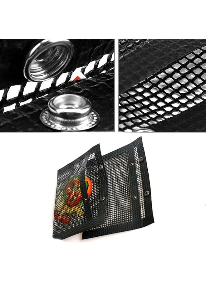 2 Barbecue Bags,Non-stick Barbecue Bags,Vegetable Barbecue Bags,Barbecue Tools on Electric Barbecue Grills for Outdoor Charcoal/Gas Electric Barbecue Grills