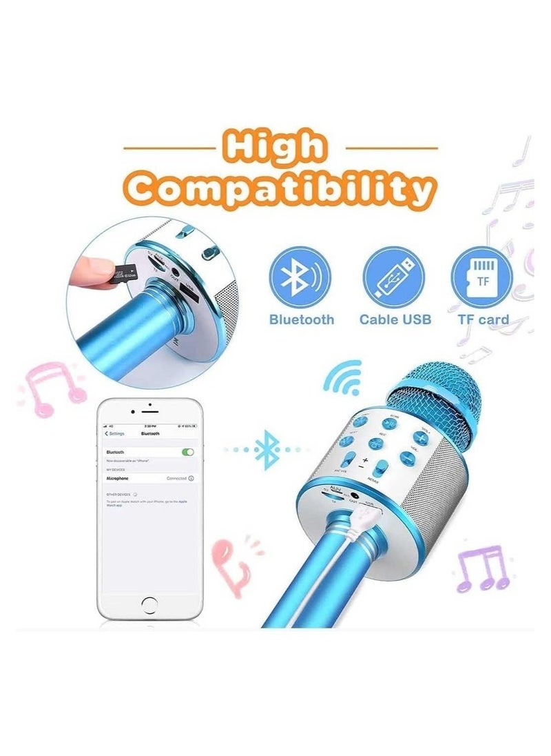 Bluetooth Microphone for kids Birthday Gift Toys for Age 3 4 5 6 7 8 9 10 Girls Boys Wireless Karaoke Mircrophone Little Kid Gifts Toy for Toddler Children - Image 3