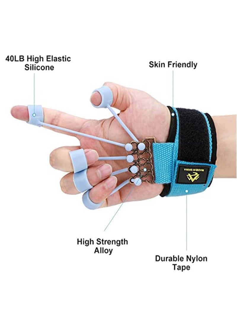 Finger Exerciser, Finger Strengthener Adjustable Finger Exerciser and Finger Stretcher, Hand Yoga Equipment Grip Trainer for Hand Therapy, Rock Climbing - Relieve Arthritis, Carpal Tunnel Pain (40LB) - Image 4