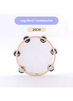 Orff Percussion Instrument Set for Elementary One log 8-inch tambourine