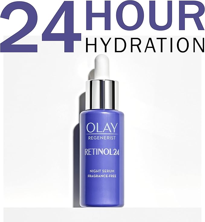 Olay Retinol 24 Night Serum for Face Skincare with Retinyl Propionate Anti Ageing Renewal Skin Care with 3 Actions Smooths Renews and Hydrates 40ml - Image 4