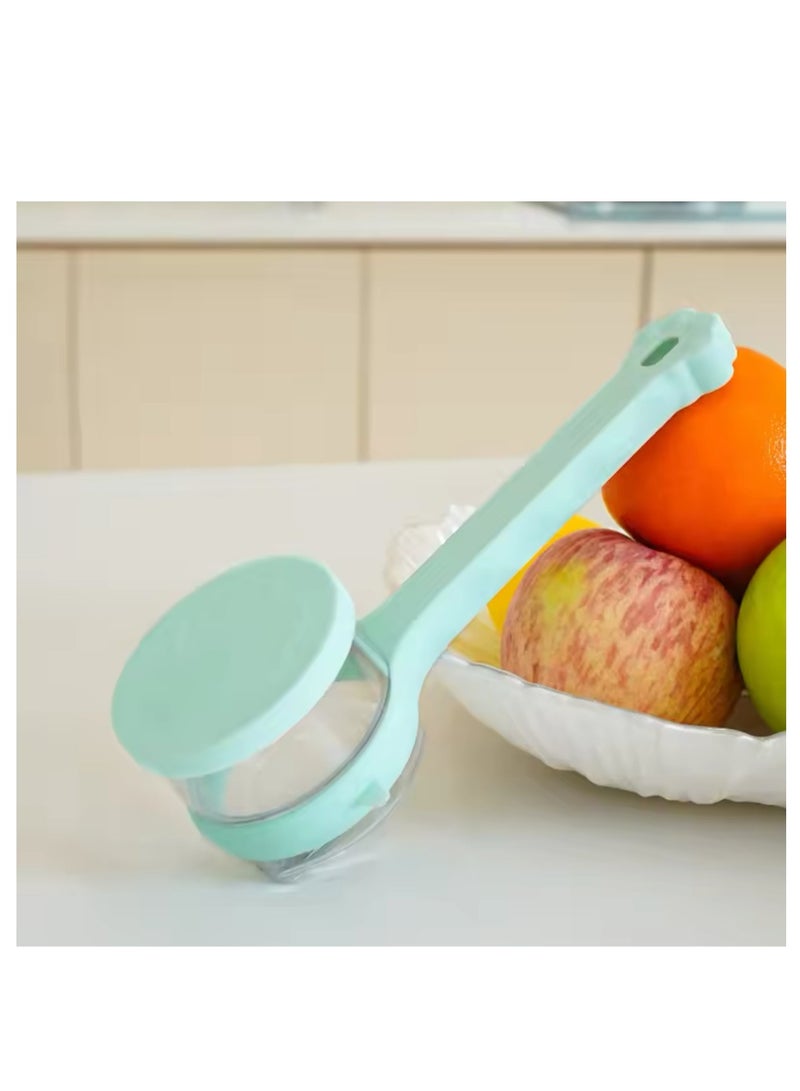 BLUE CORAL Multifunctional Peeling Knife With Storage Box Manual Apple Peeling Cutter Portable Veggie Potatoes Peelers Kitchen Accessories (1-Pack Mint Green)  - Image 1
