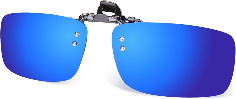 Besgoods Cycling Sport Polarized Clip-on Flip up Metal Clip Sunglasses Lenses Glasses Unbreakable Driving Fishing Outdoor - Image 1