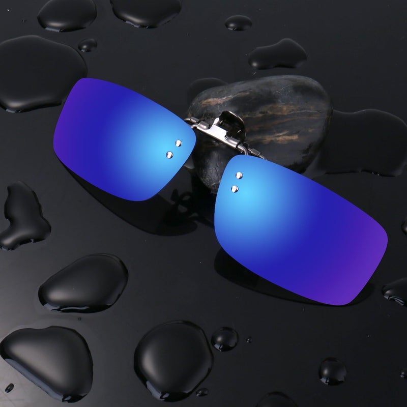 Besgoods Cycling Sport Polarized Clip-on Flip up Metal Clip Sunglasses Lenses Glasses Unbreakable Driving Fishing Outdoor - Image 3