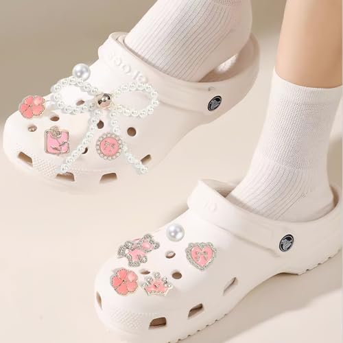 TecoKart® 24 PCS Cute Bear Butterfly Shoe Charms for Girls - Pink Cro & Sandal Decorations​ Adorable Design | Easy Attach | Durable Material | Ideal for Gifts | Party Favors | Girls & Teens - Image 5