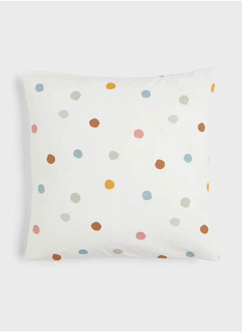 H&M Spotted Cotton Cushion Cover-40X40