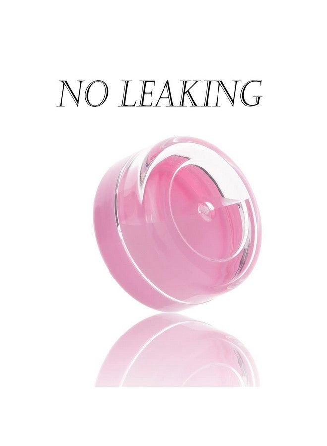 ZEJIA 3 Gram Sample Containers With Lids, 75Pack Tiny Sample Jars With Labels, Mini Plastic Cosmetic Containers For Beauty Products, Lip Balms, Lotion, Powder (Pink Lids) - Image 4