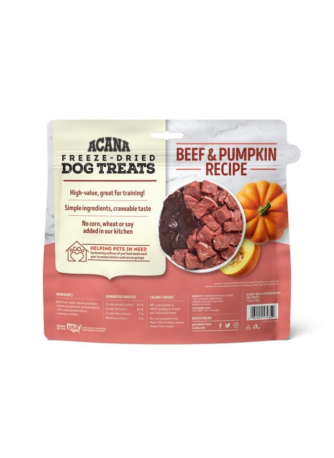 ACANA Singles Freeze Dried Dog Treats, Limited Ingredient Grain Free Beef & Pumpkin Recipe, 1.25oz - pzsku/ZCCF1977D22336FF4D543Z/45/_/1737031421/ea5b7f3b-cb4c-4197-a6aa-3da2ca4bc4cd