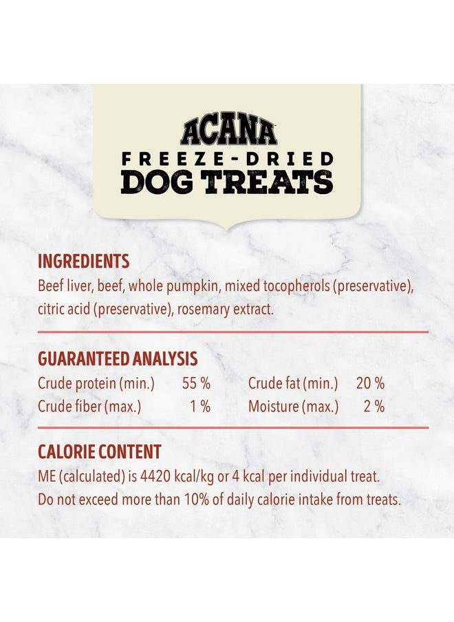 ACANA Singles Freeze Dried Dog Treats, Limited Ingredient Grain Free Beef & Pumpkin Recipe, 1.25oz - pzsku/ZCCF1977D22336FF4D543Z/45/_/1737031426/b41664de-c6cc-4548-a2f2-4b9975f9c77f