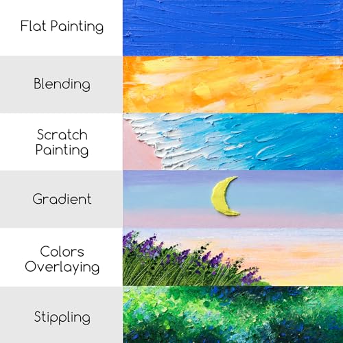 MEEDEN Soft White Oil Pastels: 6 Pcs Oil Pastels for Artists Beginners Adults - Smooth Oil Pastel Crayons for Art Supplies, Painting, Drawing, Blending, Layering, Shading - Image 5