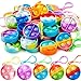 JOYIN Round Pop Fidget Keychain 90 Pack Pop Fidget Toys Bulk Party Favors for Kids 48812 Years Birthday Goodie Bags Stuffers Back to School Gifts for Students Classroom Prizes Sensory Toys - Image 3