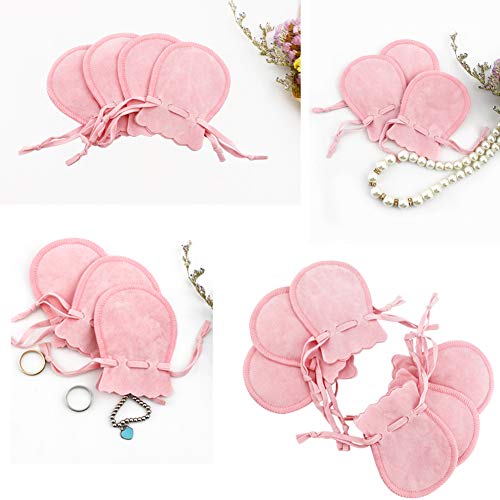 GBSTORE 10 Pcs Velvet Drawstring Bags Jewelry Gift Calabash Pouches for Storage Necklace Bracelet Earrings Headphones Watch Candy and Other Small Items - Image 4