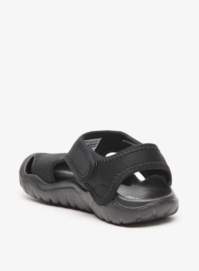 Kappa Boys' Logo Detail Floaters with Hook and Loop Closure