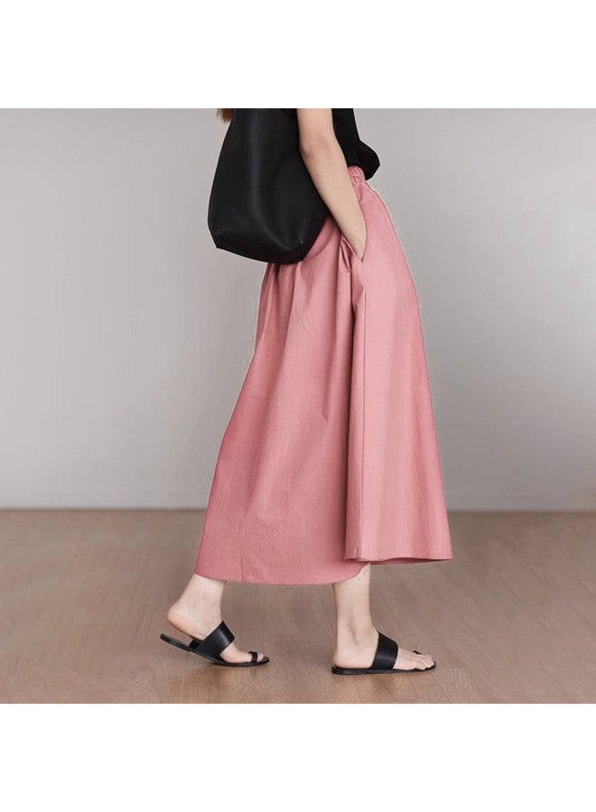 XINYANG Elastic Waist Yamamoto A-line Skirt 2025 Summer Pure Cotton Season Artistic Large Flare Skirt With Multiple Pockets - Image 2