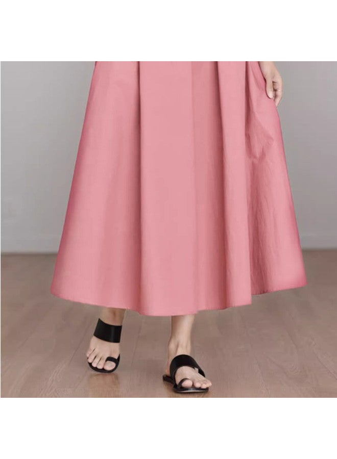 XINYANG Elastic Waist Yamamoto A-line Skirt 2025 Summer Pure Cotton Season Artistic Large Flare Skirt With Multiple Pockets - Image 5
