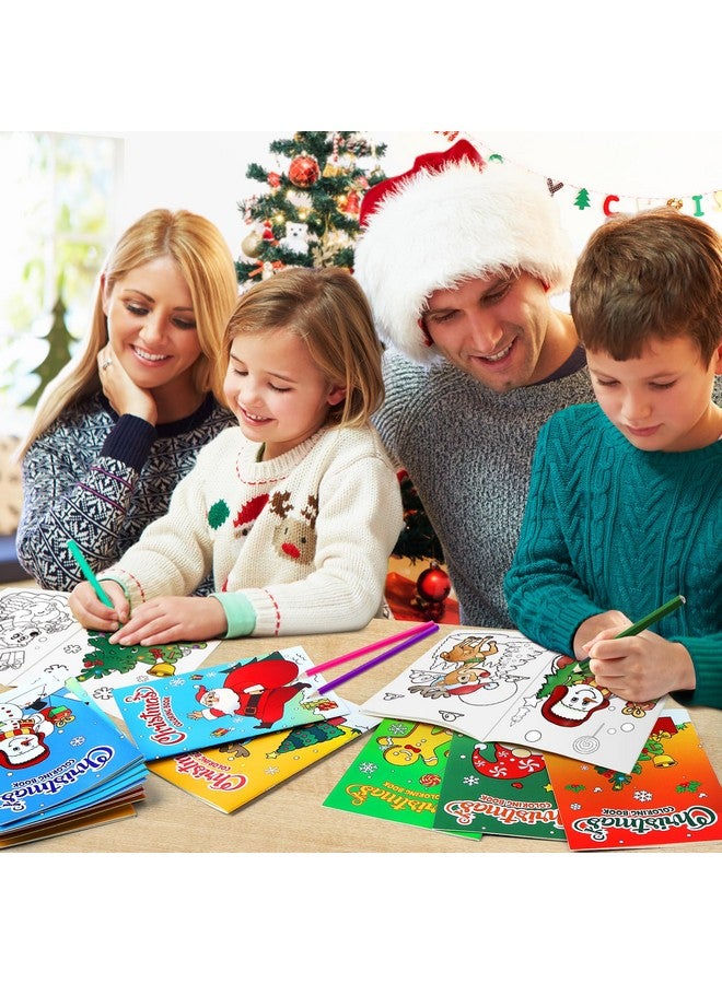 D-FantiX 24Pack Christmas Coloring Book for Kids, Christmas Party Favors for Kids, Holiday Activities Gift for Boys Girls, Xmas Treats Prizes Stockings Goodie Bags Stuffer Filler Party Supplies - Image 4