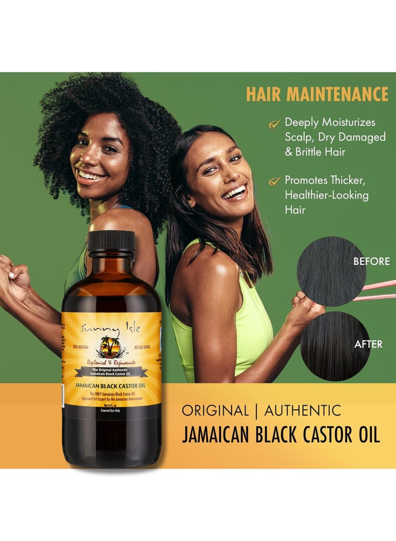 صاني آيل زيت الخروع الجامايكي الأسود – 6 أونص سائل - Image 3