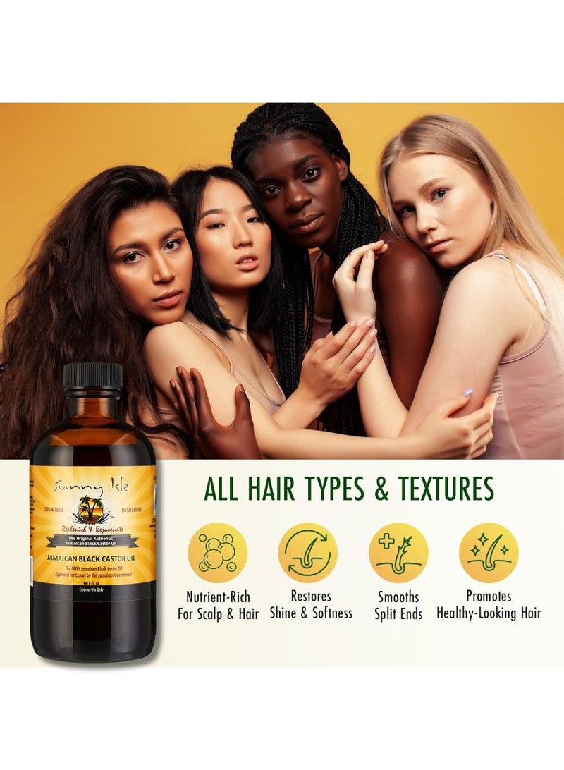 صاني آيل زيت الخروع الجامايكي الأسود – 6 أونص سائل - Image 4