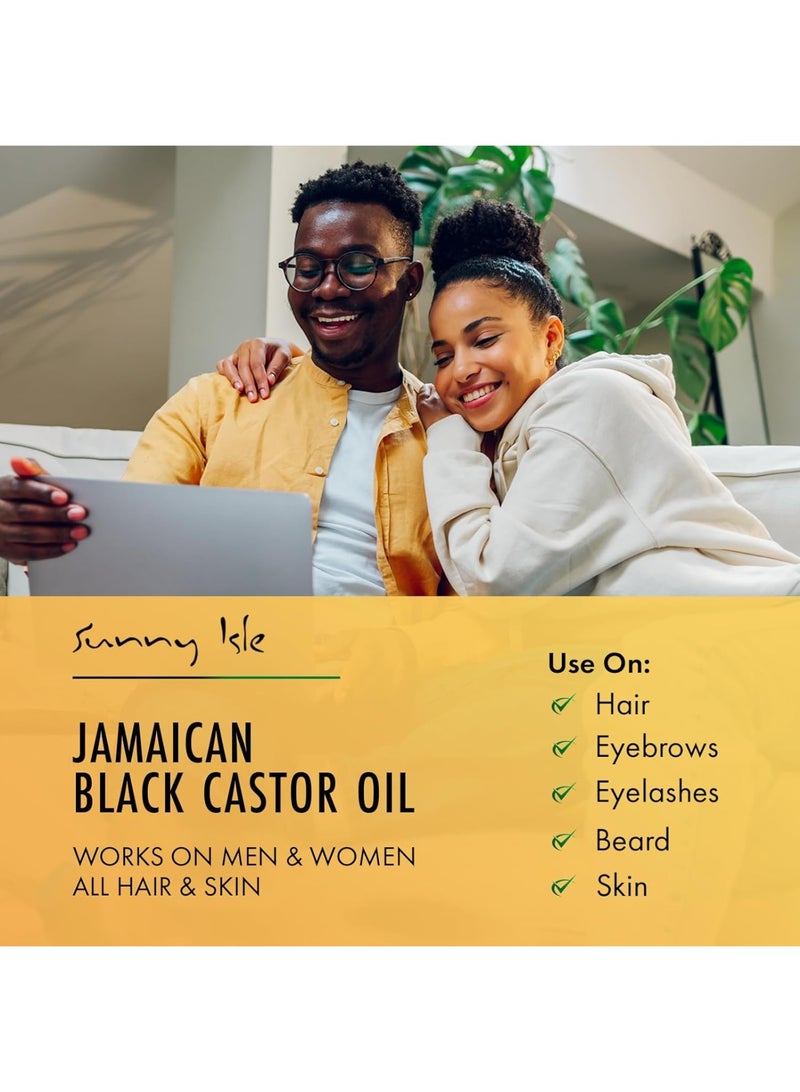 صاني آيل زيت الخروع الجامايكي الأسود – 6 أونص سائل - Image 5