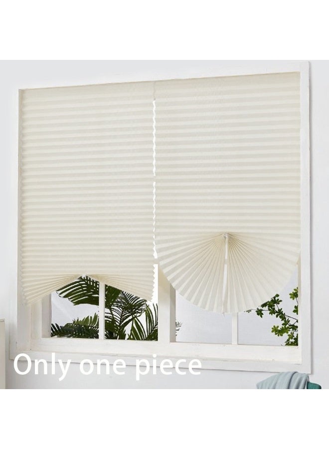 Namalu Cordless Blackout Pleated Window Shade White, Easy to Install for Bedroom, Bathroom, Living Room, Kitchen - Image 4