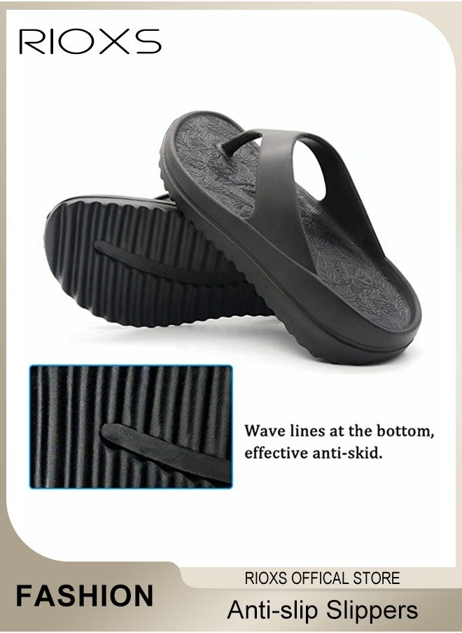 Unisex Flip Flops, Men's And Women's Summer Slide Sandals,Soft Soled Thick Soled Slope Heel Slipper, Anti-slip Bath Shower Slippers, Beach Slides Slippers, House Slipper For Bathroom - pzsku/ZCCF1D1A4FE27E69DB24AZ/45/_/1728609420/00bc1d9e-4050-4632-bdd0-9c0886d2ed7b