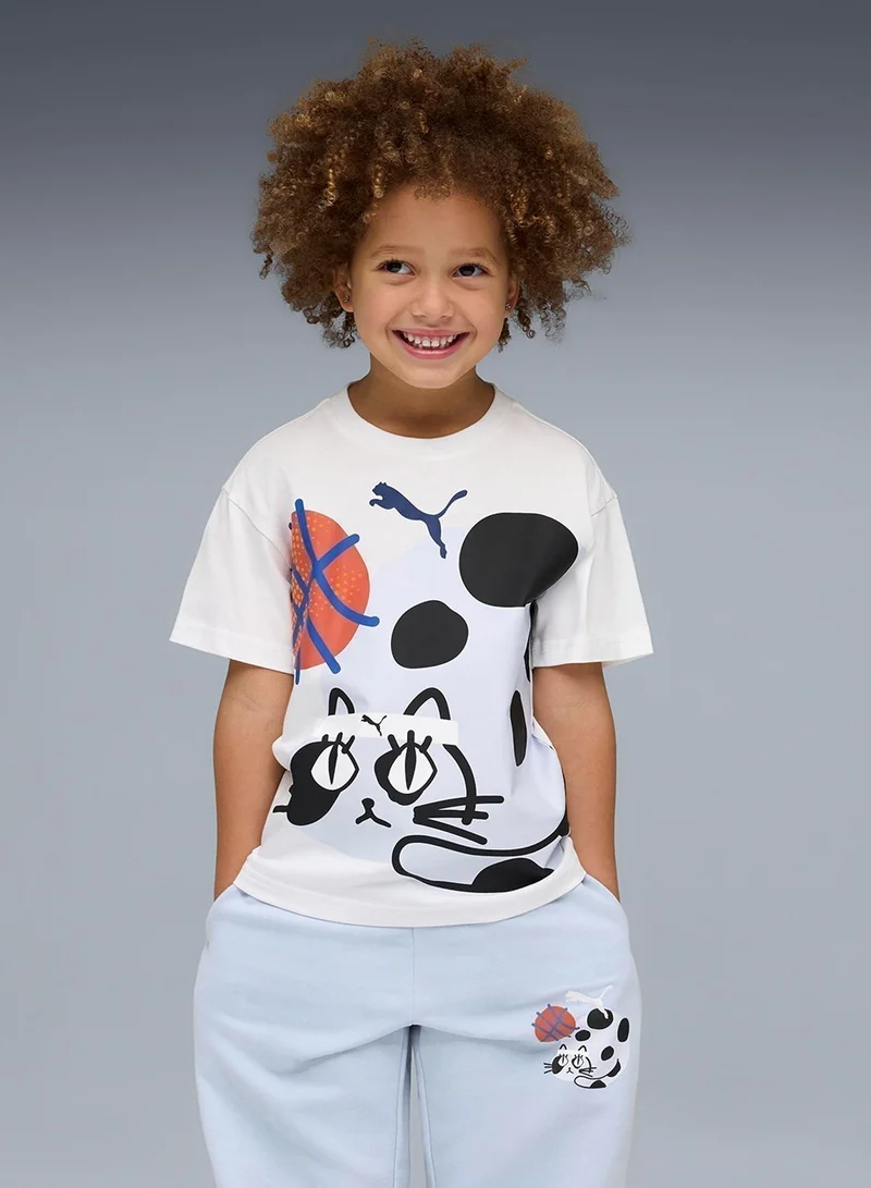 PUMA Kids Cats Relaxed Graphic T-Shirt