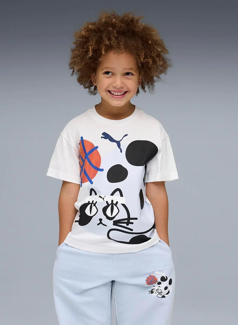 PUMA Kids Cats Relaxed Graphic T-Shirt