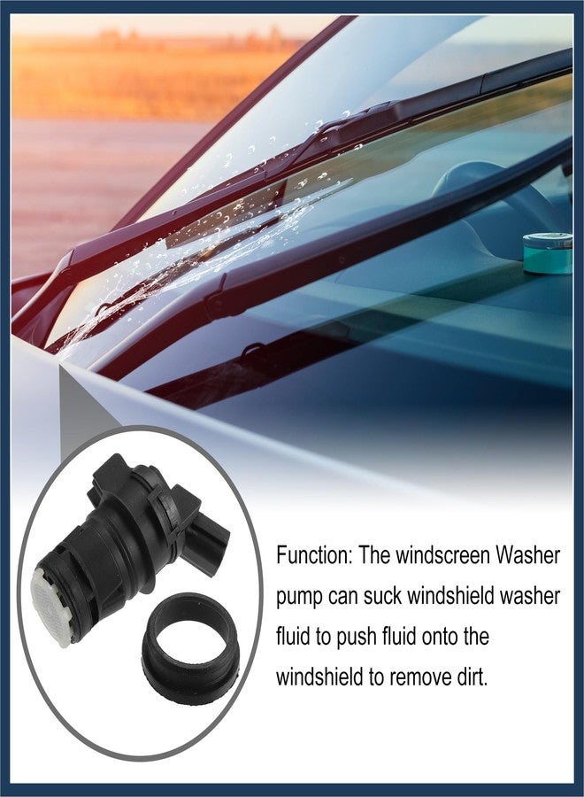 INFINAUTO مضخة غسيل الزجاج الأمامي من إنفينوتو رقم 05139113AA - محرك بديل لمضخة غسيل الزجاج الأمامي للسيارة - لسيارة كرايسلر 300 موديلات 2005-2023، بلاستيك أسود - قطعة واحدة، تصميم أنيق - Image 3
