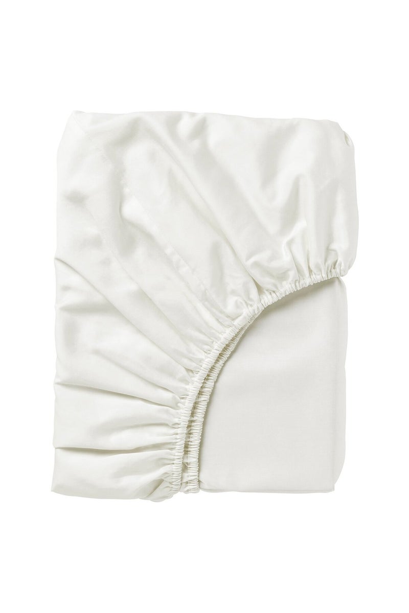 Fitted Sheet, White, 180x200 cm - Image 1
