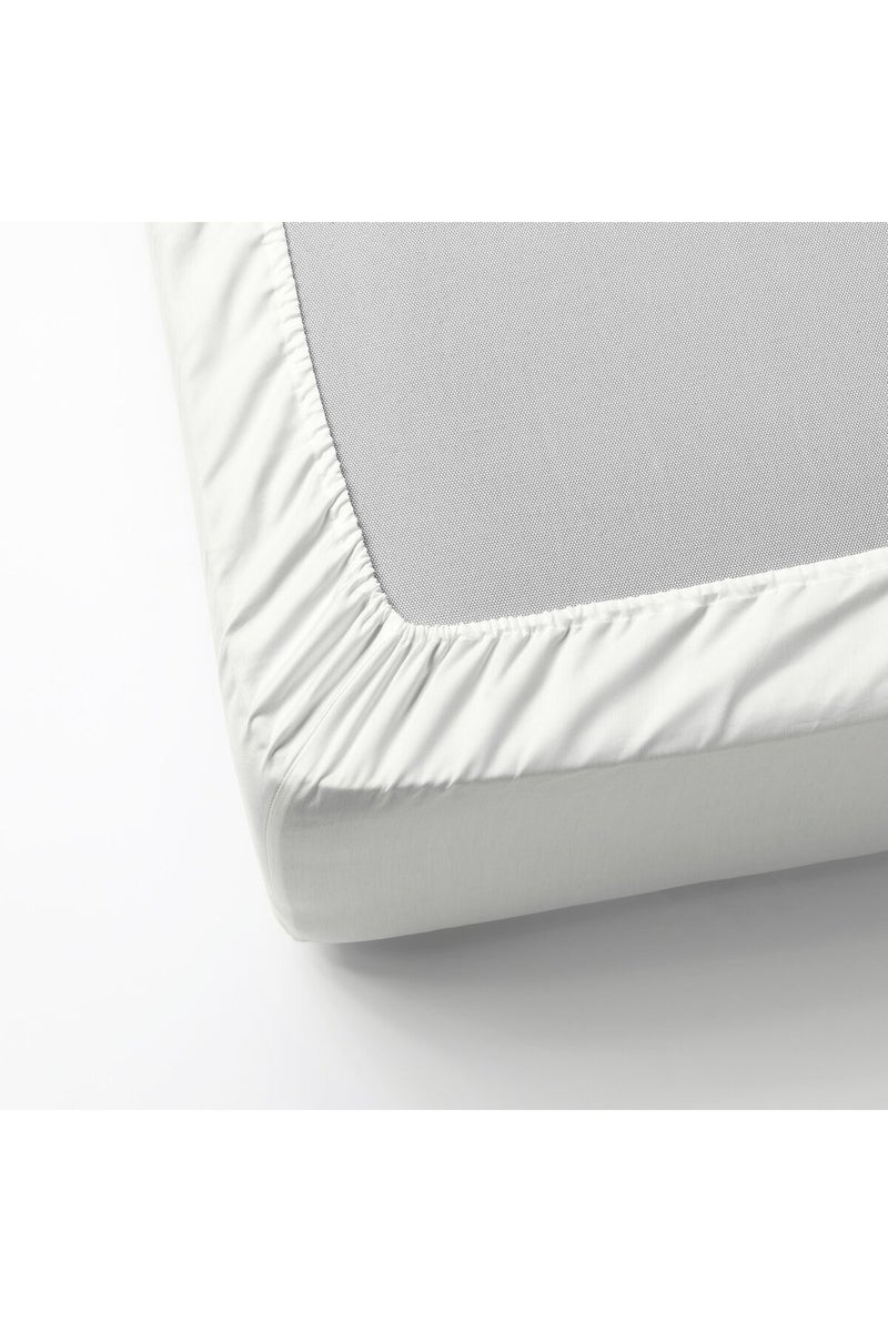 Fitted Sheet, White, 180x200 cm - Image 4