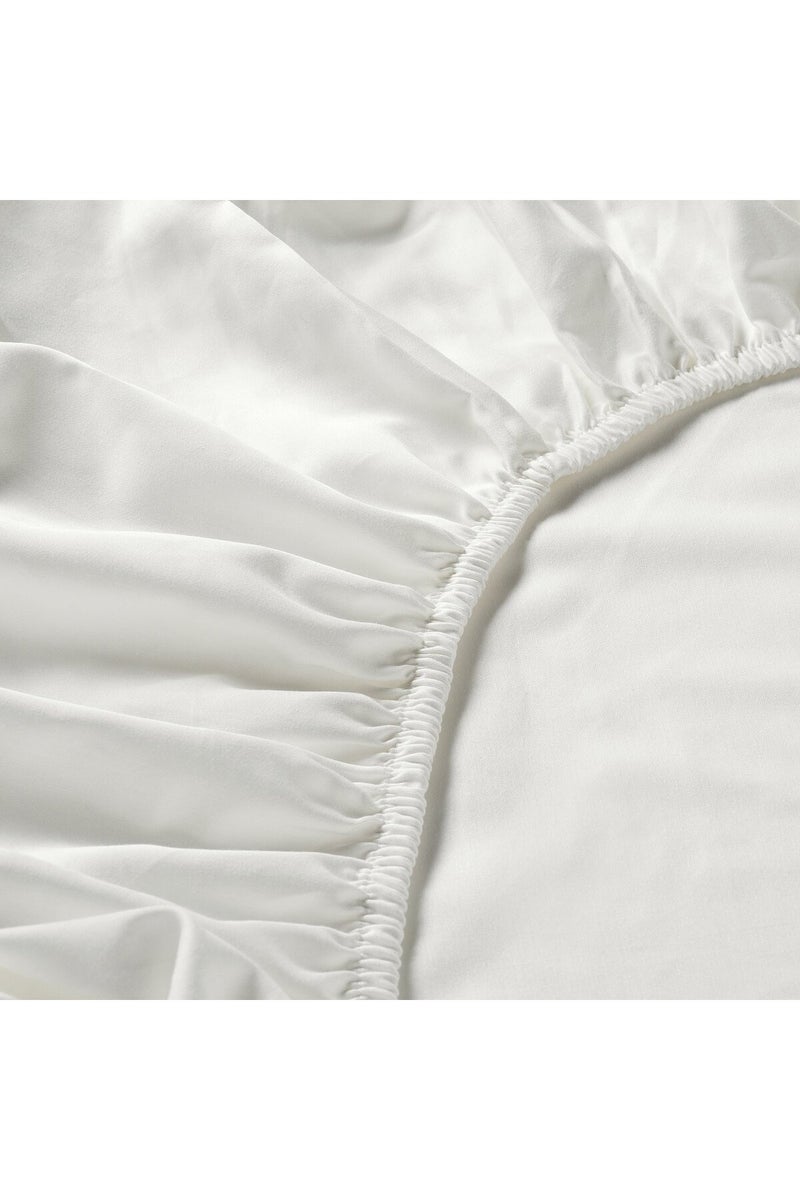 Fitted Sheet, White, 180x200 cm - Image 5