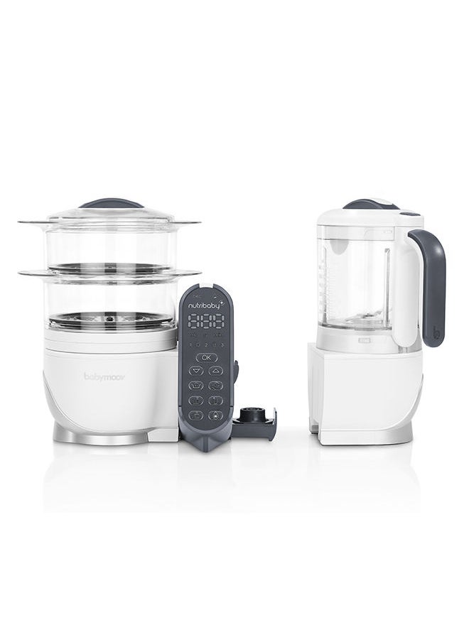 babymoov - Nutribaby Plus Food Processor And Blender Mixer- Loft White - Image 1