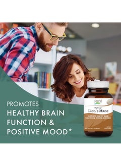 PURE ESSENCE LABS Mypure Lions Mane Organic Mushroom Supplement 100% Real Mushroom Extract For Immune Support Combat Stress Build Energy Best Immune Booster For Men And Women (60 Capsules)  - Image 3